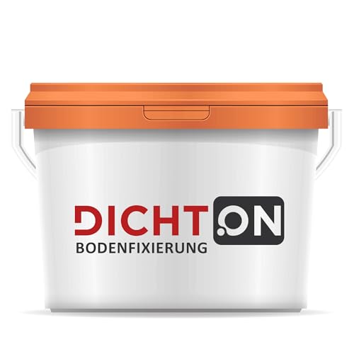 Bodenbelag Fixierung 4kg für Parkett, PVC, CV, Linoleum, Spanplatte, Vinyl, Teppich fixieren - lösemittelfrei, kurze Ablüftzeit - Fußbodenheizung & Stuhlrollen geeignet © DICHTON D.85W von DICHTON