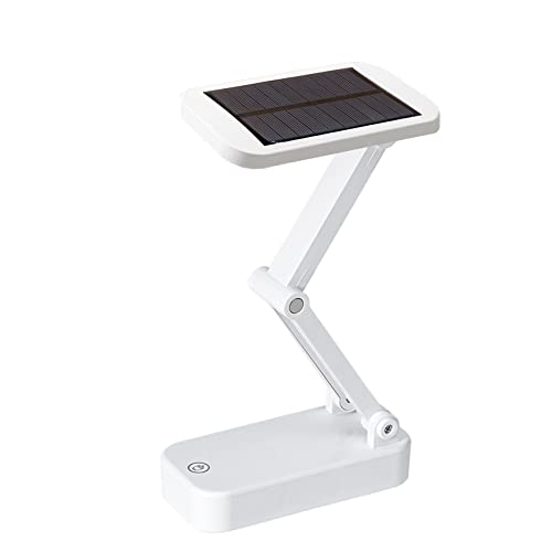 DINOWIN LED Solar Tischlampe Faltbar Tragbare USB Wiederaufladbare 24LED Mini Solar Schreibtisch Lampe Indoor Lesung Beleuchtung, Bedside Leselampen von DINOWIN