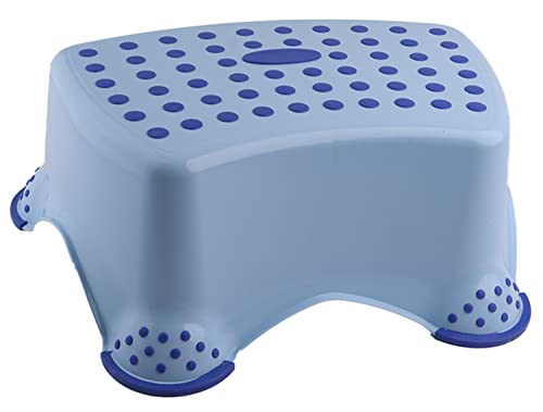 DIVCHI WC-Training Kinder Rutschfester Tritthocker Unisex für sicheres Kleinkind-Klo-Töpfchentraining im Badezimmer und Zuhause (blau) von DIVCHI