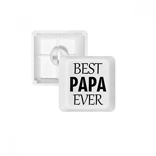 Best Papa Ever Zitat Vater 's Day PBT Tastenkappen für Mechanische Tastatur Weiß OEM-Nr. Markieren Print Mehrfarbig Mehrfarbig R4 von DIYthinker