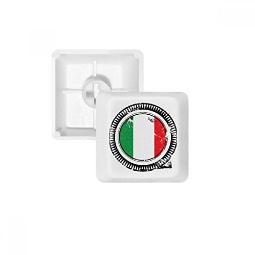 DIYthinker Italien Nationalflagge Europa Land Mark PBT Keycaps für Mechanische Tastatur Weiß OEM Keine Markierung drucken von DIYthinker