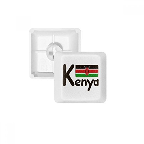 DIYthinker Kenya National Flag Black Pattern PBT Keycaps für mechanische Tastatur Weiß OEM Keine Markierung drucken von DIYthinker