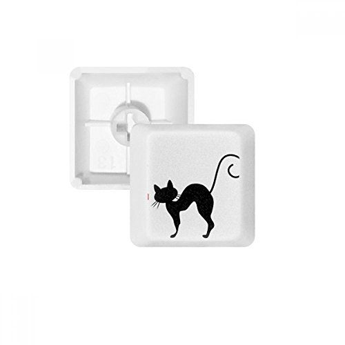 DIYthinker Tierisches Herz-Form Cat Sihouette PBT Keycaps für Mechanische Tastatur Weiß OEM Keine Markierung drucken von DIYthinker