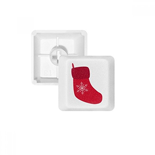 DIYthinker Weihnachtsschneeflo Socke Red Festival PBT Keycaps für Mechanische Tastatur Weiß OEM Keine Markierung drucken von DIYthinker