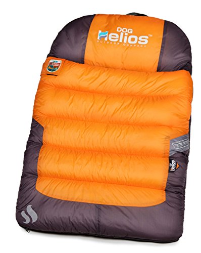 DOG HELIOS 'Trail-Barker' Hundebett mit Mehreren Oberflächen, wasserabweisend, für Reisen, Camper, mit BlackShark Technologie, Einheitsgröße, Sunkist Orange, Dunkelgrau von PuTwo