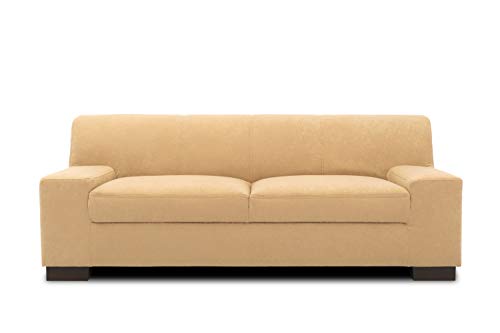DOMO. Collection Norma Sofa , 2-Sitzer Couch , 2er Garnitur, 194x85x74 cm , Microfaser beige von DOMO. collection