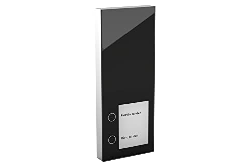 DoorLine Slim Farbe: Schwarz von Telegärtner Elektronik, Clevere Türstation, macht TK-Anlage/ FRITZ!Box / Router zur Tür-Sprechanlage, erweiterbar zur Video-Sprechanlage, 220 x 85 x 21 mm von DOORLINE