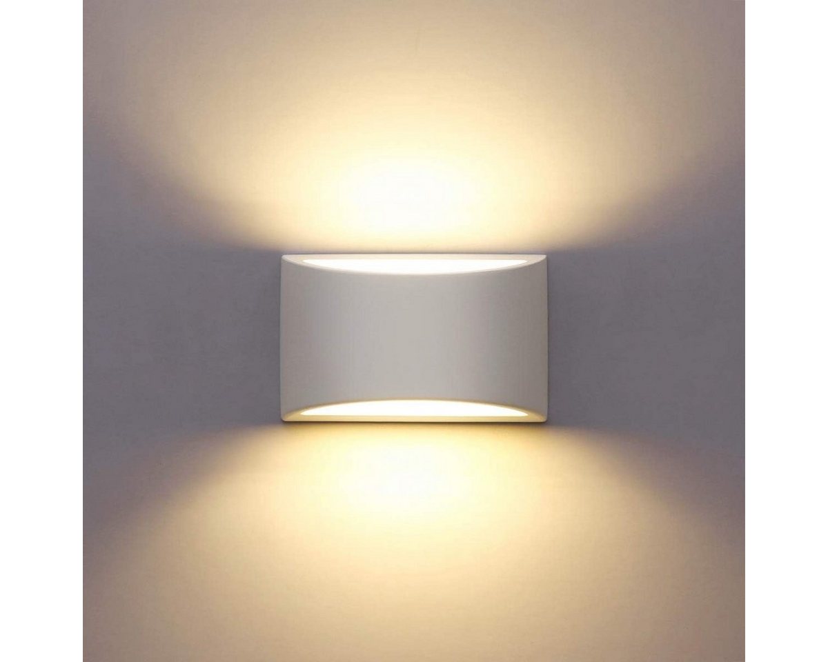 DOPWii Wandleuchte Wandleuchte,moderne LED-Wandlampe,5W Gipsleuchte,warmweißes Wandlicht von DOPWii