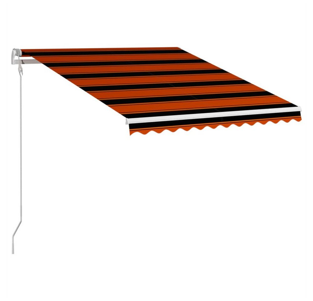 DOTMALL Gelenkarmmarkise Automatisch Einziehbare Markise, Orange und Braun,350×250 cm von DOTMALL