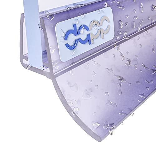DQ-PP Duschdichtung 150cm | Dichtung für 4,8mm – 5mm Glastür Stärke | UK12-05 | Wasserablaufprofil Wasserabweisprofil | Duschkabinen Duschabdichtung | Ersatzteile für Duschkabine | Transparent von DQ-PP