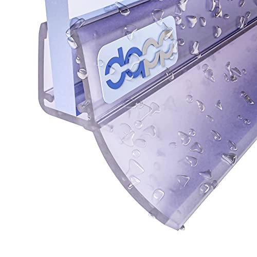 DQ-PP Duschdichtung 190cm | Dichtung für 6mm – 8mm Glastür Stärke | UK12 | Wasserablaufprofil Wasserabweisprofil | Duschkabinen Duschabdichtung Duschwand | Ersatzteile für Duschkabine | Transparent von DQ-PP