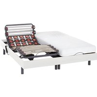 Relaxbett elektrisch - Latexmatratzen - PANDORA II von DREAMEA - mit OKIN-Motor - Weiß - 2 x 90 x 200 cm von DREAMEA