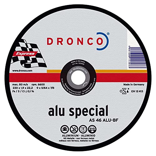 DRONCO CS46ALU-180 - Disco de corte metal CS 60/CS 46 ALU Special Express, 180 x 1,6 mm von DRONCO