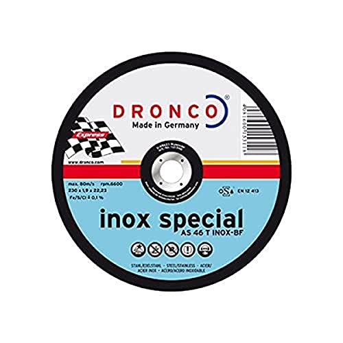 DRONCO AS46TINOXCG-115 - Disco de corte metal AS 46 / AS 30 T INOX CUT+GRIND Special (Corte+Desbaste), 115 x 2,5 mm von DRONCO