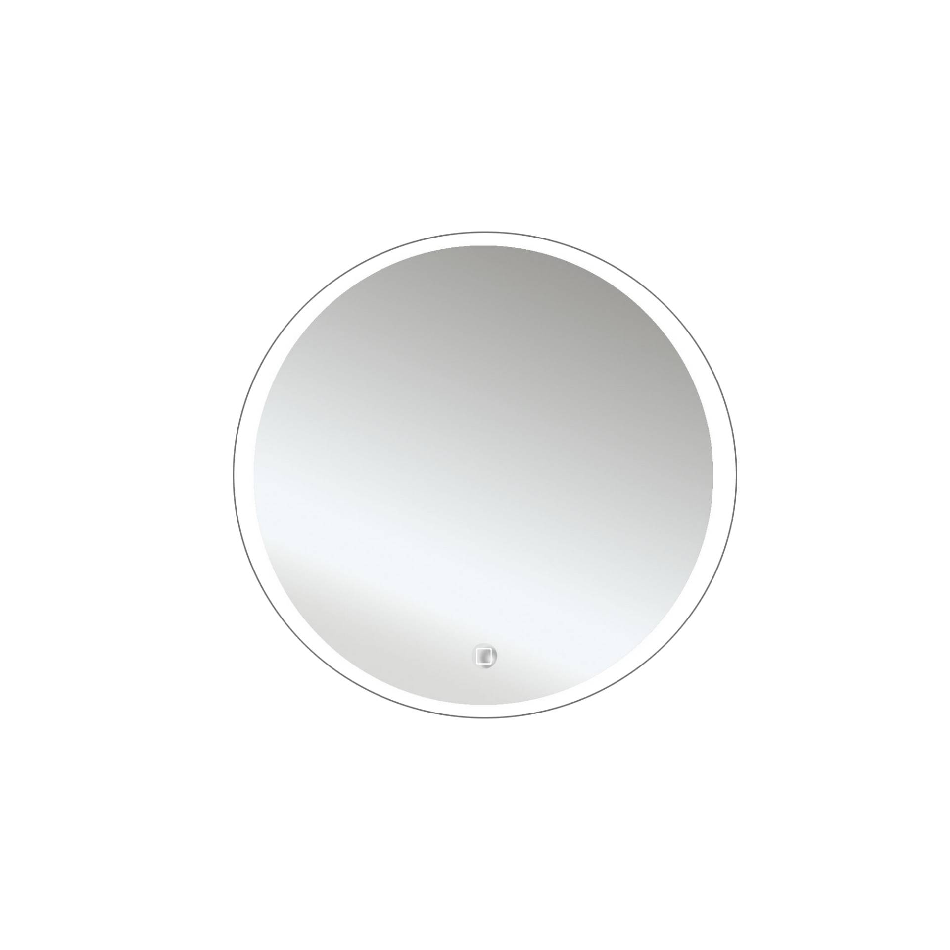 DSK LED-Spiegel 'Silver Lunar' Ø 59 cm von DSK