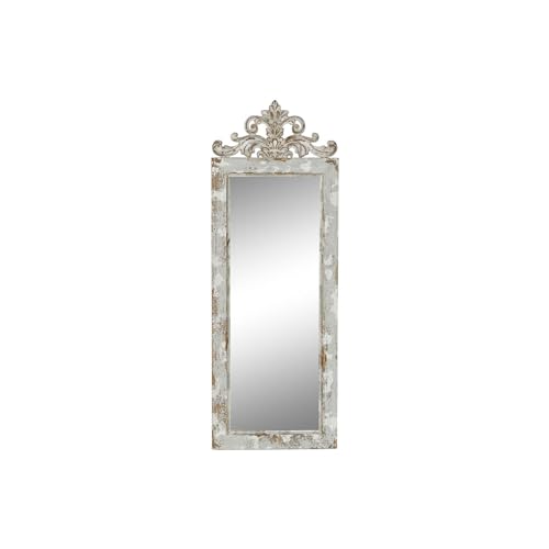 Spiegel aus Fichte, MDF und Spiegel, weiß, 39 x 3 x 108 cm (ES-180116) von DT