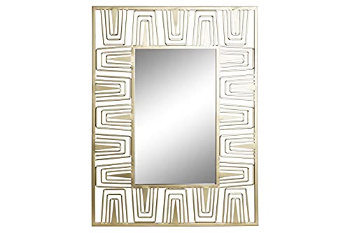 Spiegel aus Metall und Spiegel, goldfarben, 60 x 2 x 80 cm (Referenz: MB-177220) von DT