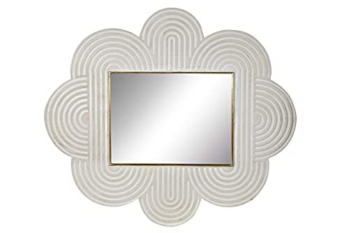 Spiegel mit Griff, verspiegelt, weiß, 122 x 4 x 106 cm (Referenz: MB-171089) von DT