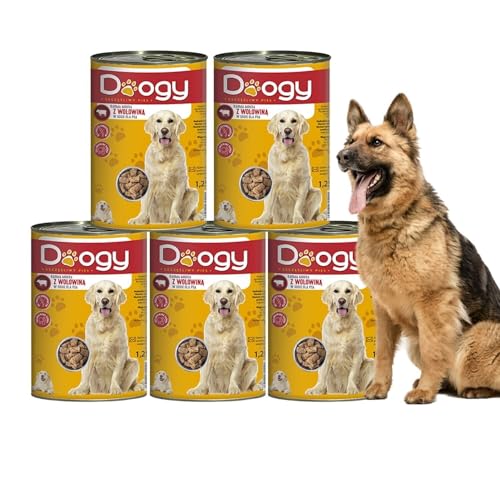 1250g Hundefutter Rind Nassfutter alle Rasse Dosen Futter für Hunde (x6) von DTP-SOFT