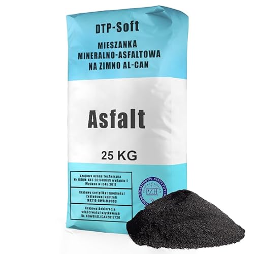 25 kg Kaltasphalt 0-8 mm Reparaturasphalt Asphalt Kaltmischgut 25kg von DTP-SOFT