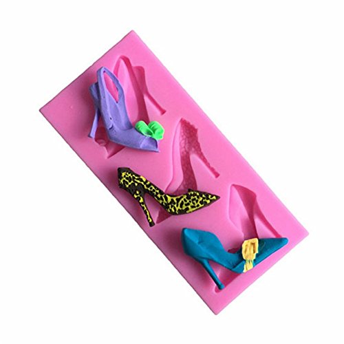 DUBENS Mode High Heels Schuhe Form Silikon Kuchen Form Backen Ware Form Für Schokolade Cookie Ton Fondant Kuchen Dekorieren Werkzeuge von DUBENS