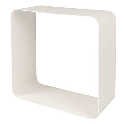 DURAline Metallregal Fotohalter Regalwürfel Hexagonregal Bücherregal Modernes Regalboard (cremeweiß, Cube 28 x 28 x 12 cm) von DURAline
