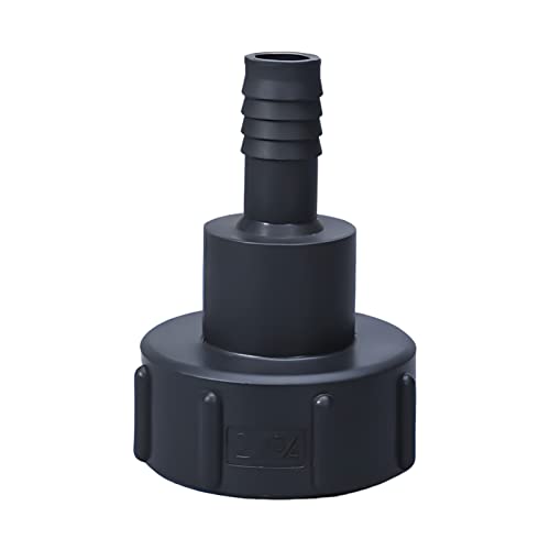 Wasserhahn IBC Adapter,IBC Tank Zubehör Gartenschlauch Verbinder Wasser Schlauch Tap Adapter für Ersatzventilanschlüsse,60 mm Grobgewinde Import auf 1"(25mm) Gartenschlauch Wasserhahn Adapter (20mm) von DZAY