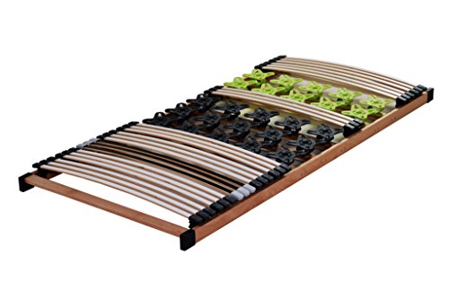 DaMi Lattenrost MediFlex T400 140 x 200 cm - Lattenrahmen mit Latten und Tellermodulen - Individuelle Härteverstellung von DaMi