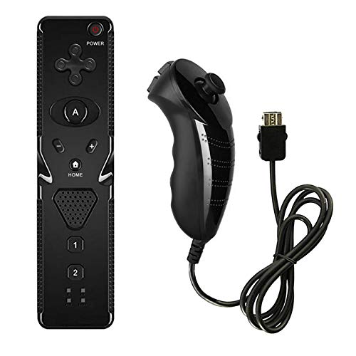 Fernbedienung Nunchuck Regler für Wii, Drahtloses Gamepad Remote Spiel Regler Nunchuk mit Eingebautem Lautsprecher für Nintendo Wii und Wii U, Position des Kamera Cursors von DaMohony