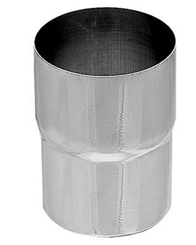 Ablaufrohrverbinder Titanzink in den Größen 60, 76, 80, 87, 100 und 120 mm (120 mm) von Dachrinnen & Zubehör Titanzink