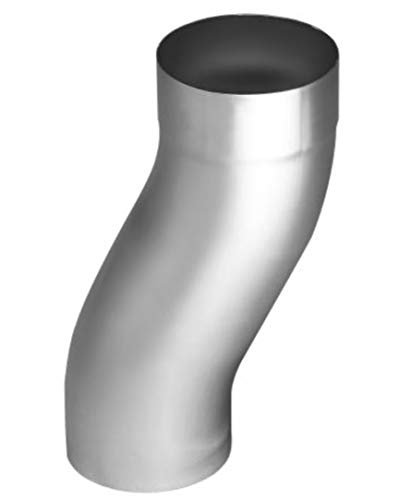 Sockelknie mit 60 mm Ausladung Titanzink in den Größen 76, 80, 87 und 100 mm (87 mm) von Dachrinnen & Zubehör Titanzink