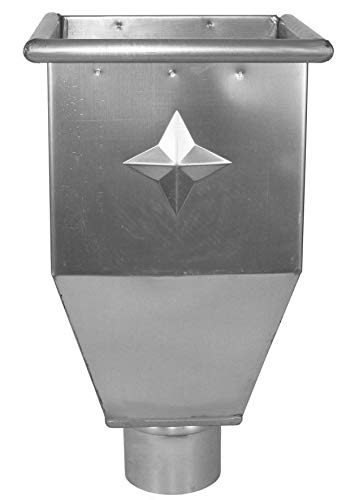 Wasserfangkasten quadratisch lang Titanzink 87 mm von Dachrinnen & Zubehör Titanzink