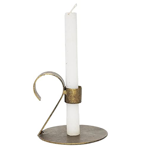 Kerzenleuchter -Crypta- Metall 11x12cm Gold-antik Dekoration Kerzenständer von Dadeldo Living & Lifestyle