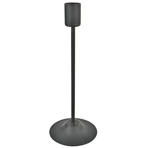 Kerzenständer -Gavo- Metall 21cm schwarz Dekoration Tischdeko von Dadeldo Living & Lifestyle