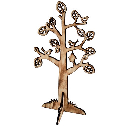 Baum Deko-Objekt Holz 22x18cm braun Tischdeko Dekoration von Dadeldo