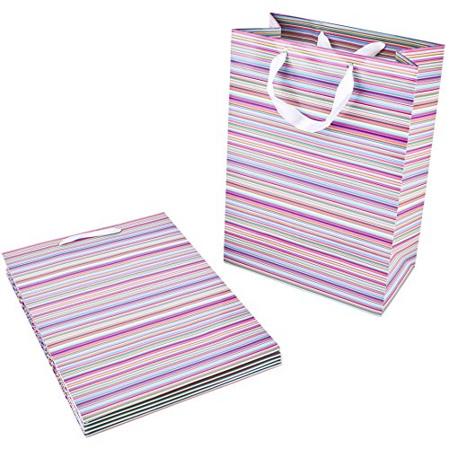 Dadeldo Geschenktüte 6er Set Kartonpapier bunt (36x26cm) von Dadeldo