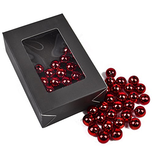 Deko Perlen 28er Box Rot Streudeko Tischdeko Bastel Kreativ von Dadeldo