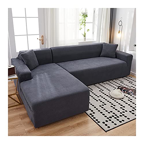 Daesar Couchbezug Wasserdicht 1 Sitzer, Sofahusse Sofaüberwurf Polyester 90-140 Modern Dunkelgrau Sofa Überwürfe Sofabezug Elastisch Stretch von Daesar