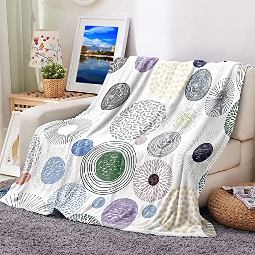 Daesar Wohndecke Flauschig 150X200,Kuscheldecke Sofa Modern Gemustert Geometrie Flanelldecke Warme Decken Winter von Daesar