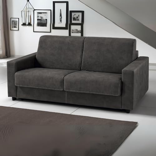 Dafne Italian Design - 3-Sitzer-Sofa (204 x 95 x 90 cm) Doppel-Sofa mit Klappe, 3-Sitzer-Sofa mit Matratze, 3-Sitzer-Sofa, Bettsofa, hergestellt in Italien von Dafne Italian Design