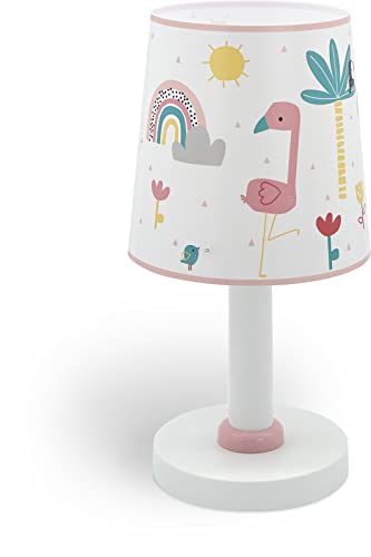 Dalber Kinder Tischlampe Nachttischlampe kinderzimmer Flamingo Flämisch Tiere, 82461, E14 von Dalber