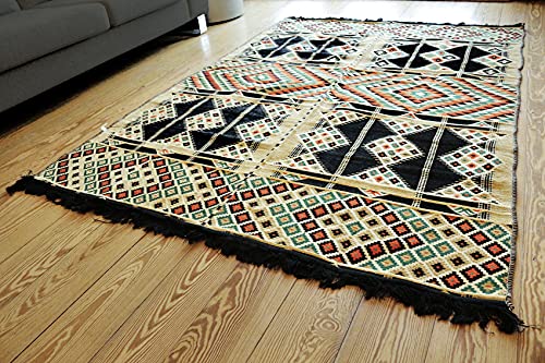 Damaskunst 200x135 cm Orientalischer Teppich, Kelim,Kilim,Carpet,Bodenmatte,Bodenbelag,Rug Neu S 1-4-28 von Damaskunst