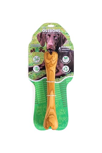 Darido Olibone Olivenholz Hundespielzeug - Natürlicher Geschmack apportieren Spielzeug - Unwiderstehliche Form M 20x3.5cm -hundespielzeug Intelligenz -Hundespielzeug unzerstörbar - Zahnen spielsachen von Darido