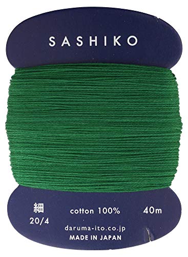 Yokota Sashiko Faden / Verdünnungsgewicht, 40 m, Minzgrün von Daruma