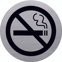 helit Piktogramm Türschild Rauch-Verbot "the badge" Edelstahl von helit