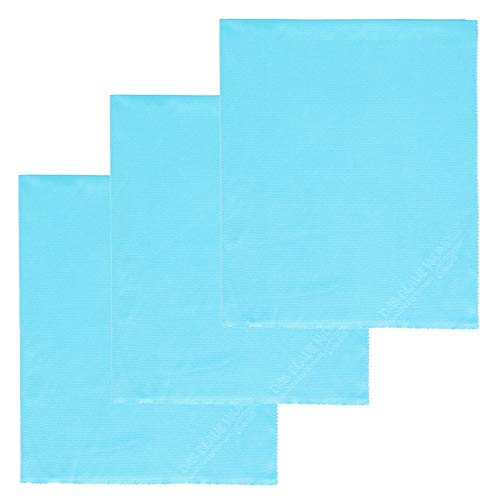 Das blaue Wunder Cristall Ultrasonic I für Bildschirme, Gläser, Fenster I Reinigungs- und Trockentuch I 40 cm x 50 cm I fusselfrei (Blau, 3) von Das blaue Wunder