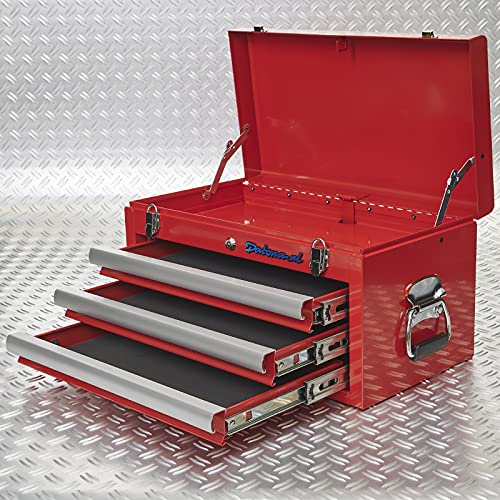 Werkzeugkiste - 3 Schubladen - Rot von Datona