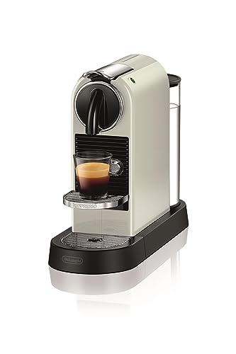 Nespresso De'Longhi EN167.W Citiz Kaffeekapselmaschine, Hochdruckpumpe und ideale Wärmeregelung ohne Aeroccino (Milchaufschäumer), Energiesparfunktion,1260W,37.4 x 11.9 x 25.5 cm, Creme-weiß von Nespresso