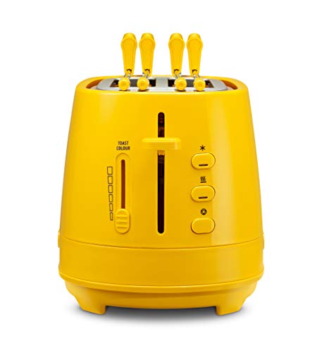 De Longhi CTLAP2203 Toaster mit Zange, 550 Watt. gelb von De'Longhi