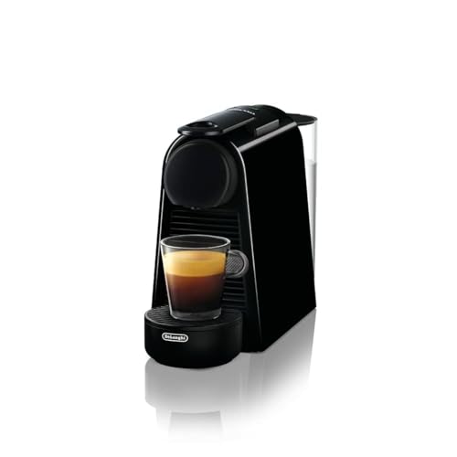 Nespresso De'Longhi EN 85.B Essenza Mini Kaffeekapselmaschine,Welcome Set mit Kapseln in unterschiedlichen Geschmacksrichtungen 19 bar Pumpendruck,Platzsparend,1370W,0.6 L,32.5 x 11 x 20.5 cm,Schwarz von Nespresso